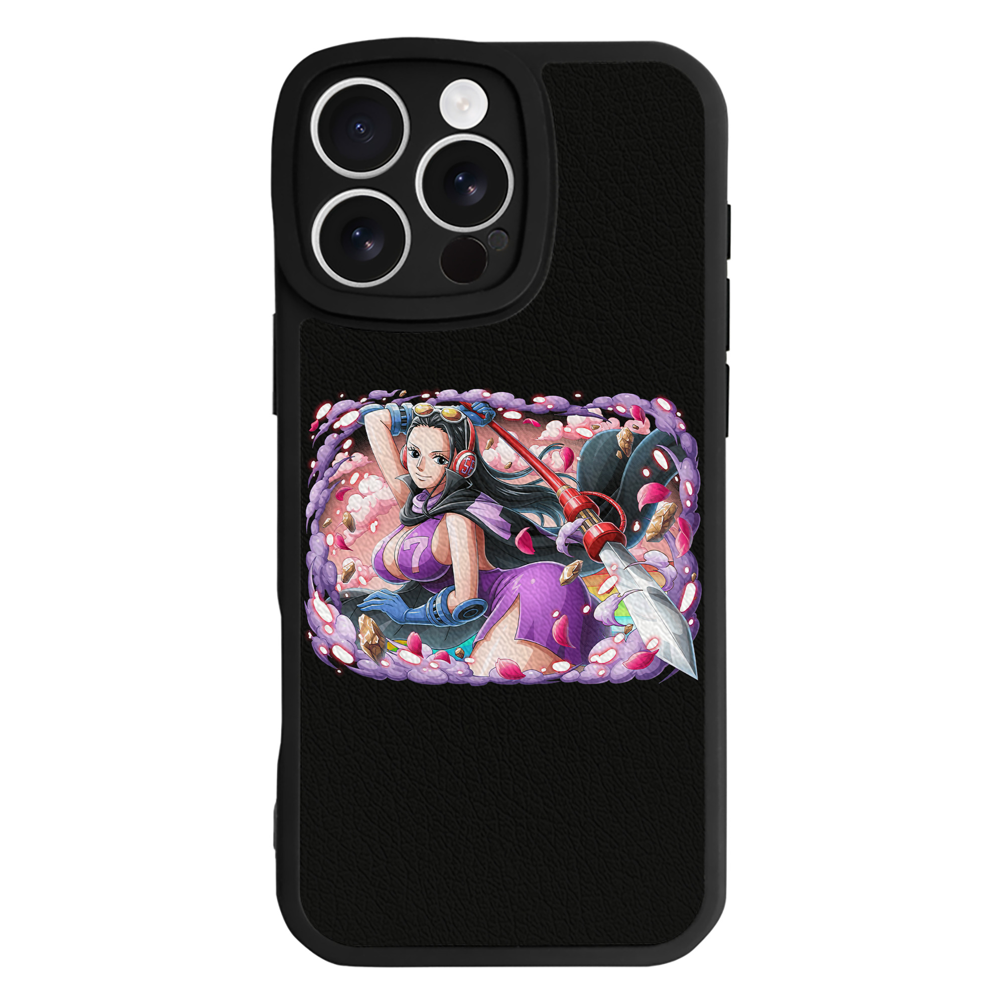 （画像用） ワンピース ニコ・ロビン ONE PIECE Nico Robin 【iPhone 16シリーズ対応】シリコンスマホケース（レザー調） 材質：シリコン